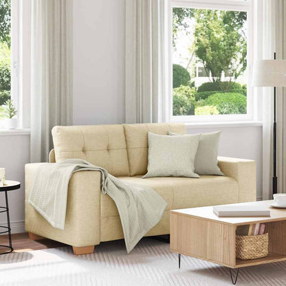 Divano Divanetto Crema 120 cm in Tessuto - homemem39