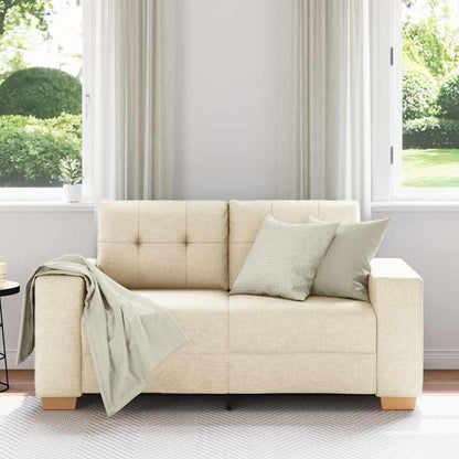 Divano Divanetto Crema 120 cm in Tessuto - homemem39