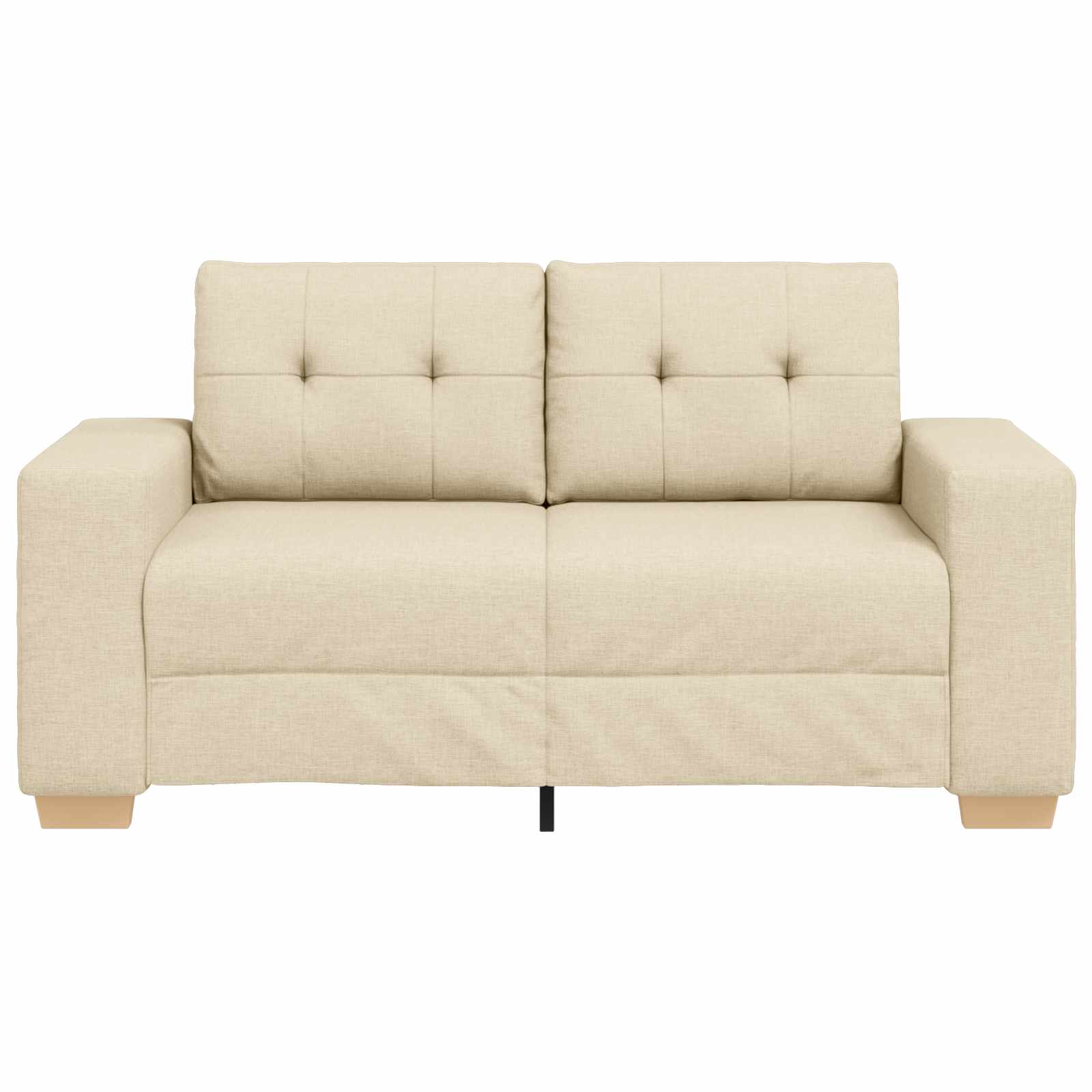 | Divano a due posti | con cuscino Crema Tessuto | homemem39