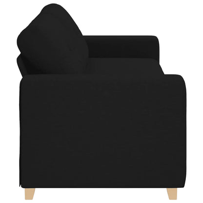 Divano a 3 posti Nero 220x78x80 cm in Tessuto | homemem39