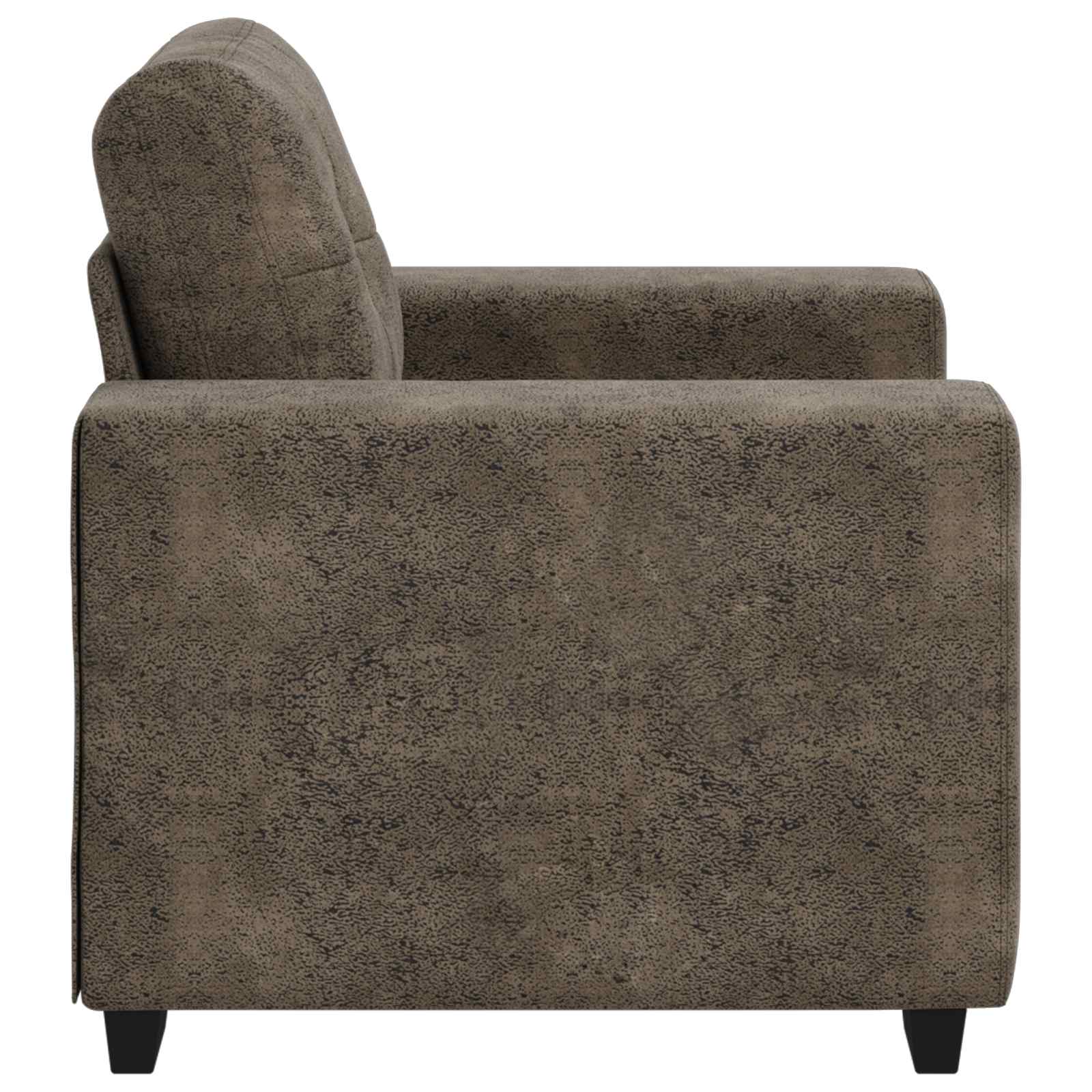 Poltrona Sofa Grigio scuro 100 cm Pelle Scamosciata Sintetica | homemem39