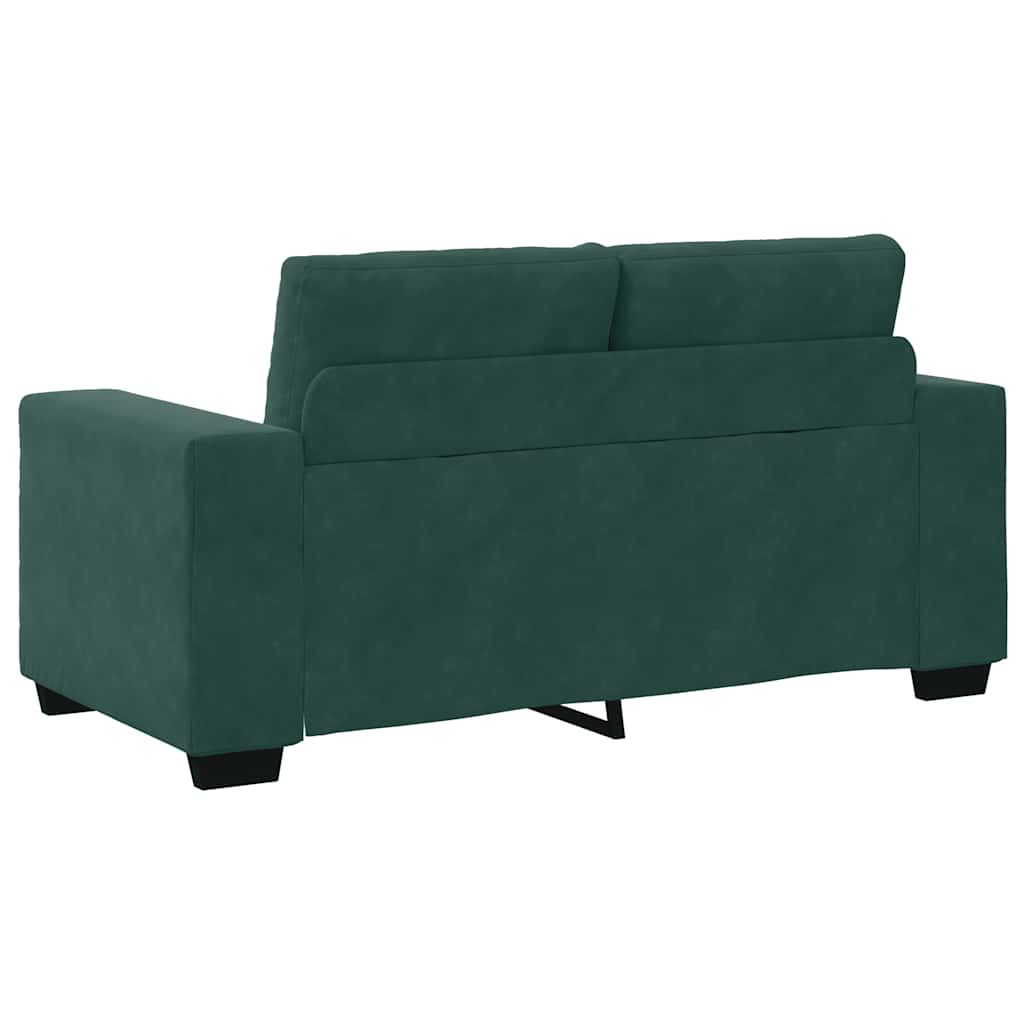 Divano Divanetto Verde Scuro 120 cm Velluto