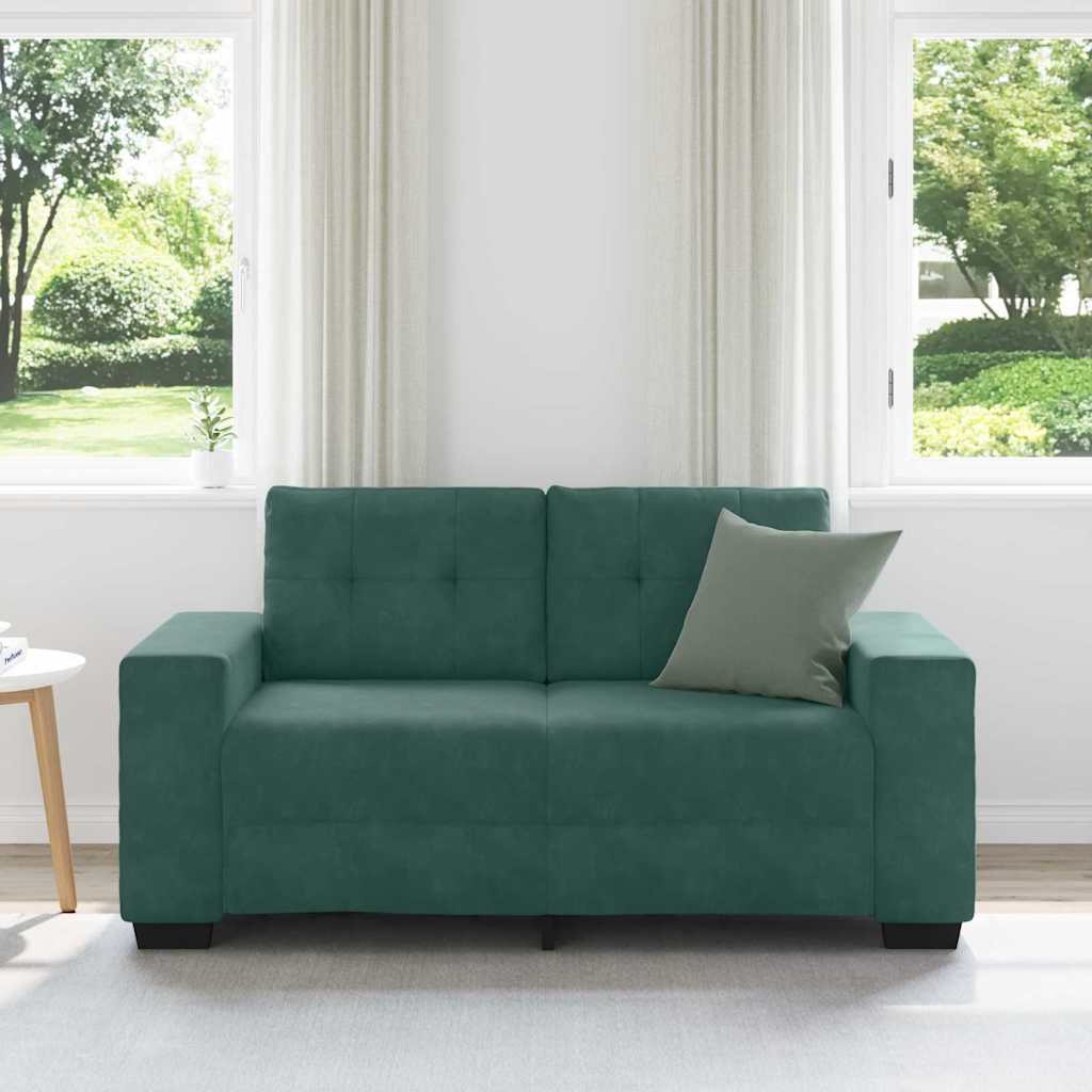 Divano Divanetto Verde Scuro 120 cm Velluto - homemem39
