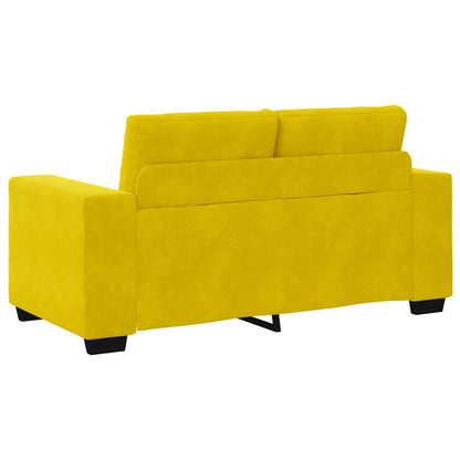 Divano Divanetto Giallo 120 cm in Velluto - homemem39