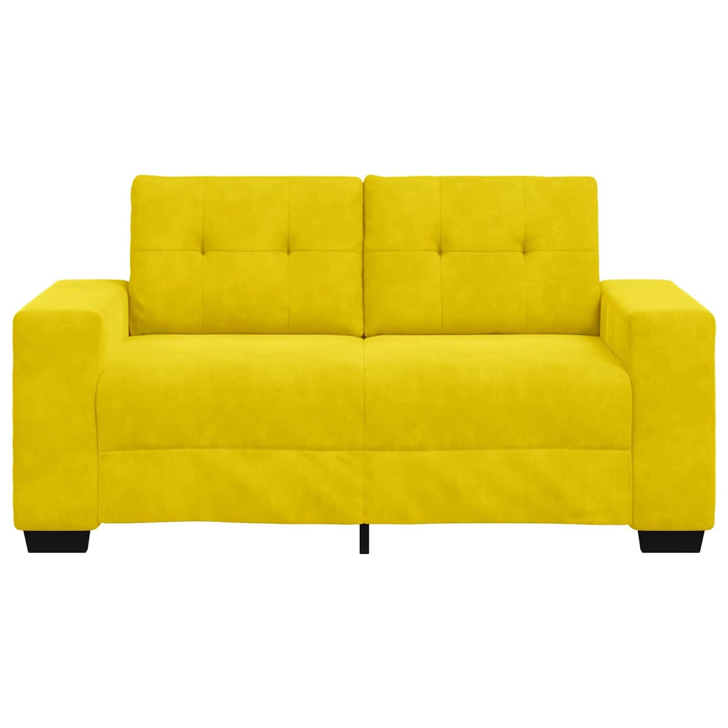 | Divano a due posti | con cuscino Giallo Velluto | homemem39
