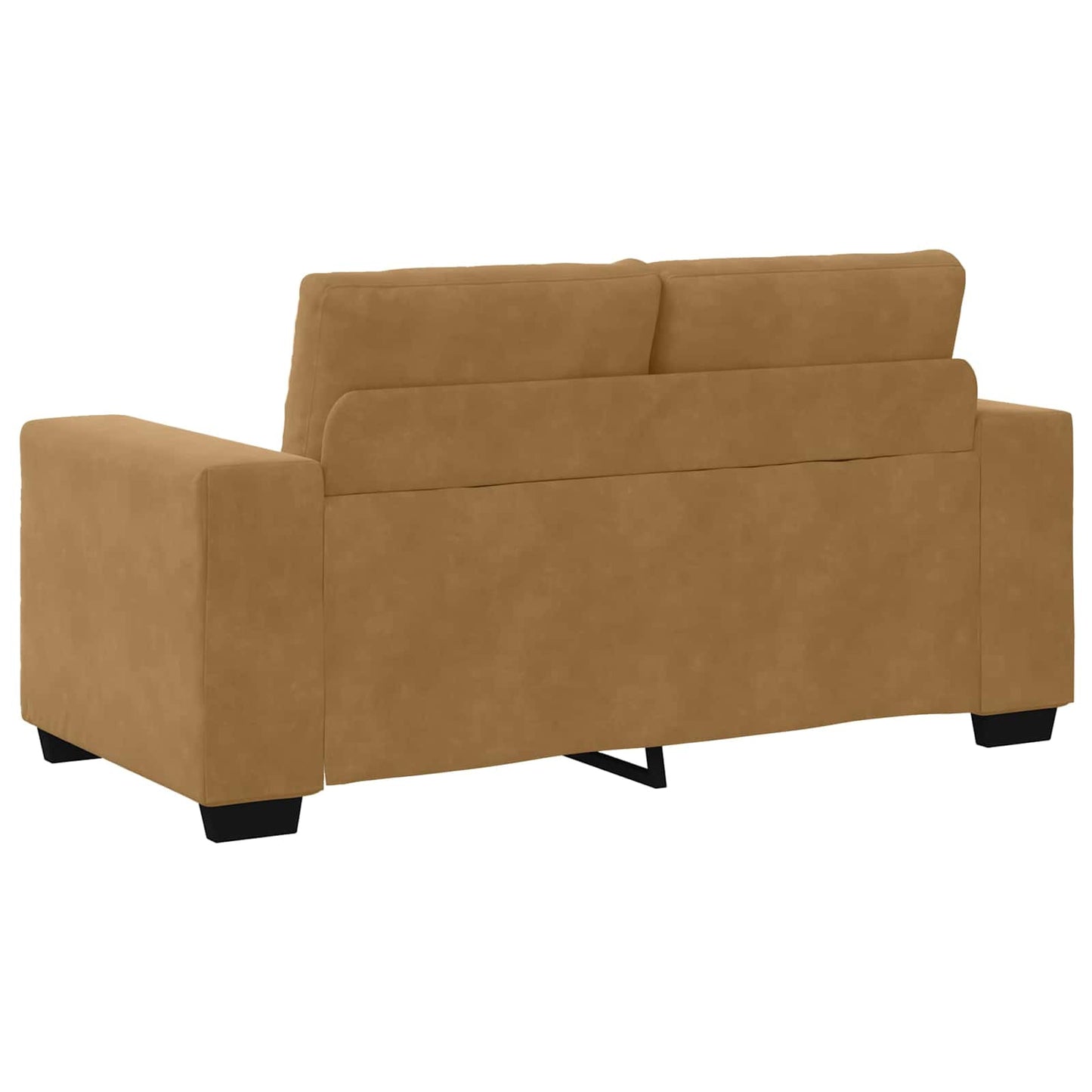 | Divano a due posti | con cuscino Marrone Velluto | homemem39