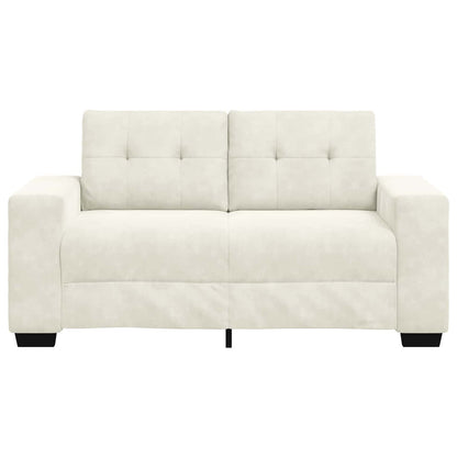 | Divano a due posti | con cuscino Crema Velluto | homemem39