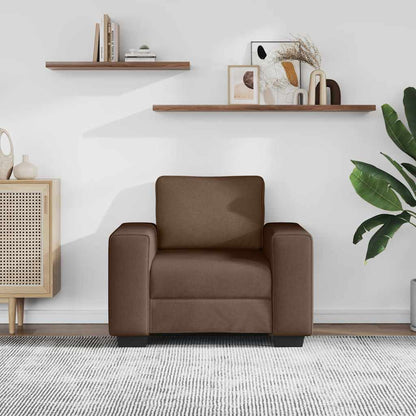 Poltrona Marrone 100x77x82 cm in Tessuto | homemem39