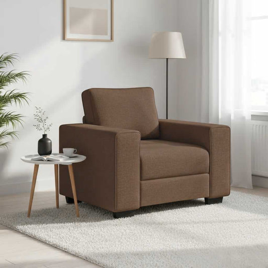 Poltrona Marrone 100x77x82 cm in Tessuto