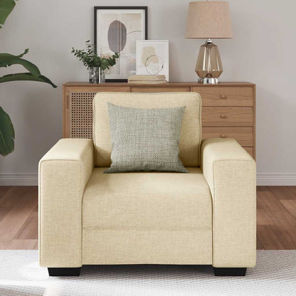 Poltrona Crema 60 cm in Tessuto - homemem39