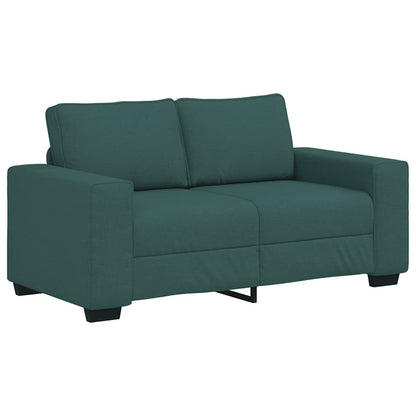 Divano a 2 Posti Verde Scuro 160x77x82 cm in Tessuto | homemem39