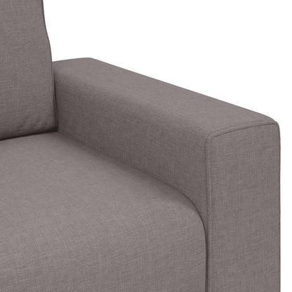 Divano a 2 Posti Tortora 160x77x82 cm in Tessuto | homemem39