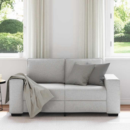 Divano a 2 Posti Grigio Nuvola 160x77x82 cm in Tessuto | homemem39