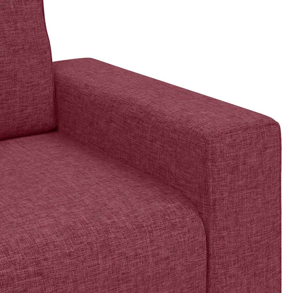 Divano a 2 Posti Rosso Vino 180x77x82 cm in Tessuto | homemem39