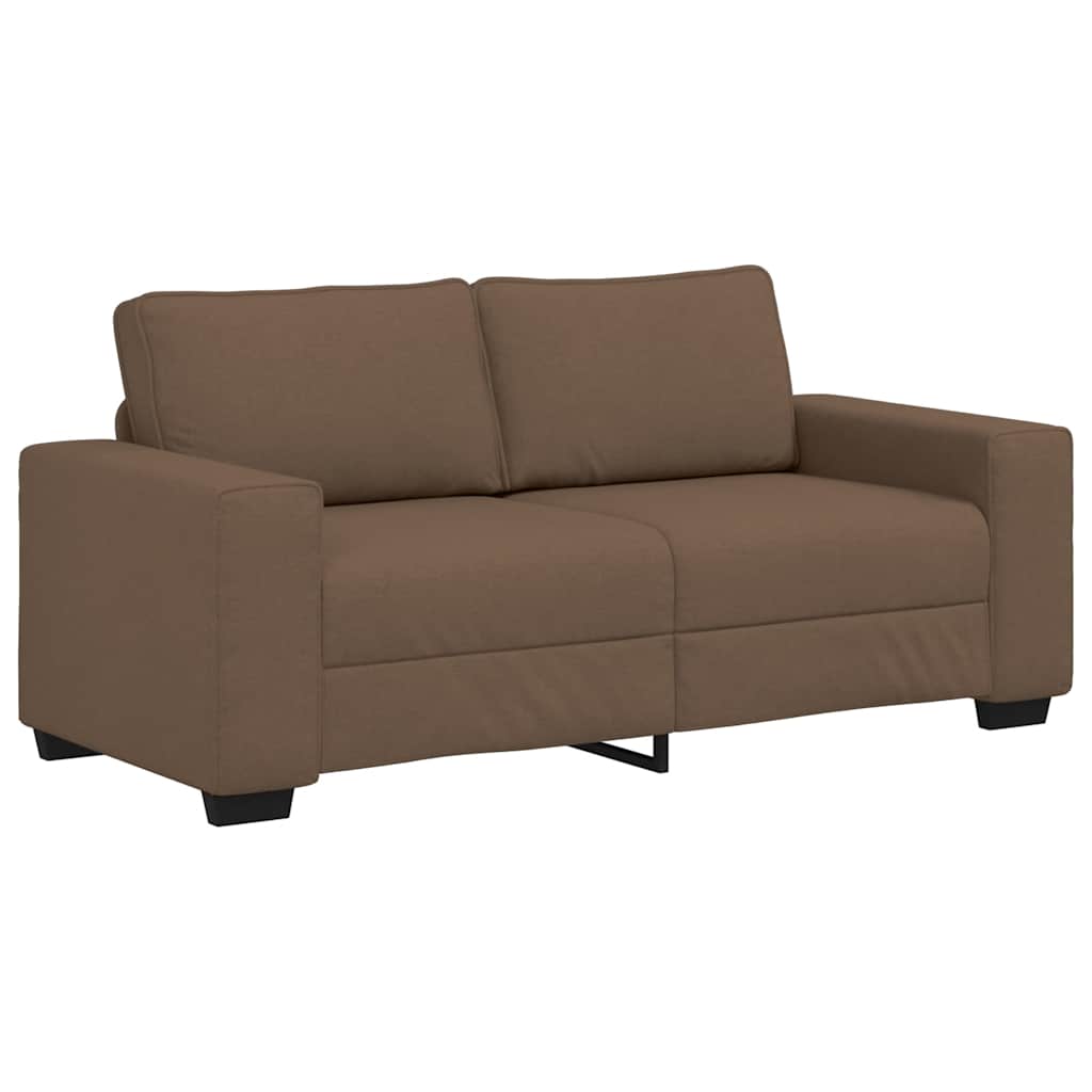 Divano a 2 Posti Marrone 180x77x82 cm in Tessuto | homemem39