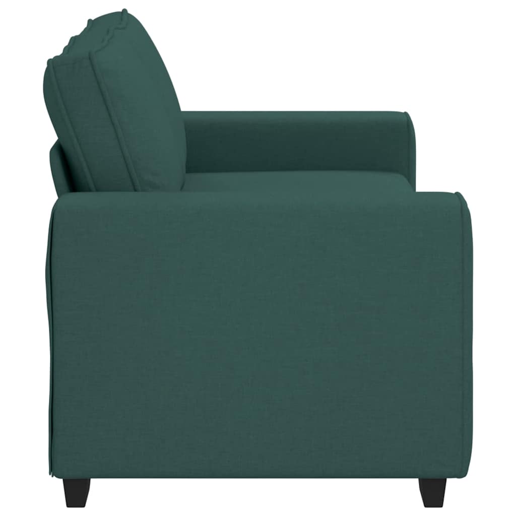 Divano a 2 Posti Verde Scuro 180x77x82 cm in Tessuto | homemem39