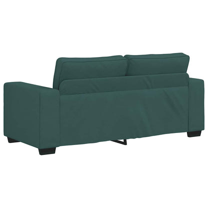 Divano a 2 Posti Verde Scuro 180x77x82 cm in Tessuto | homemem39