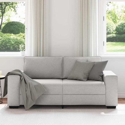 Divano a 2 Posti Grigio Nuvola 180x77x82 cm in Tessuto