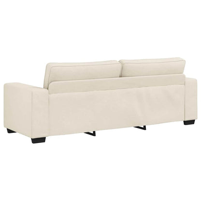 | Divano | con cuscino con cuscino Beige 221 x 77 x 82 cm Tela - homemem39