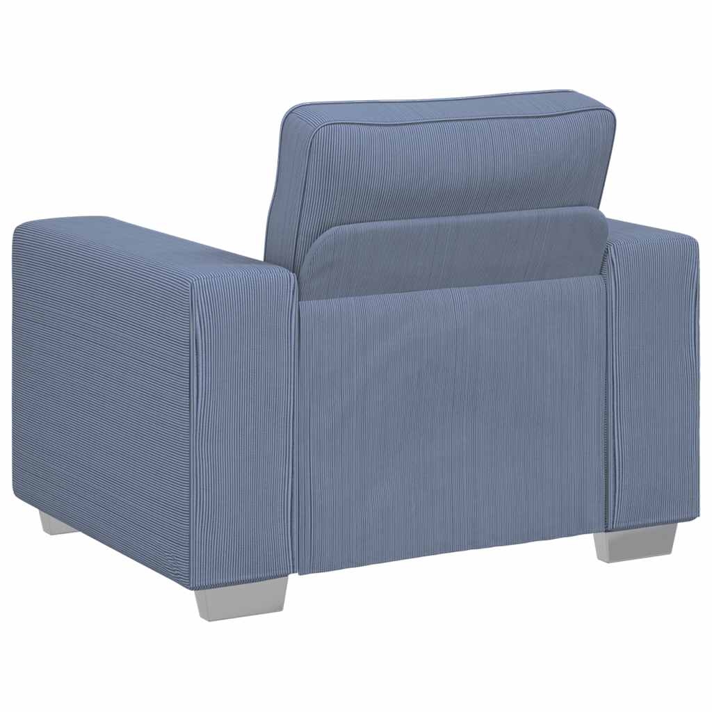 Divano Sedia Blu 100x77x82 cm Tessuto di velluto a coste | homemem39