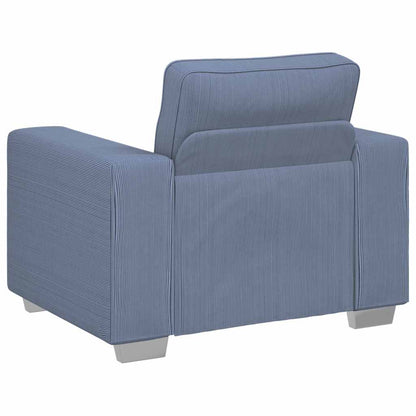 Divano Sedia Blu 100x77x82 cm Tessuto di velluto a coste | homemem39