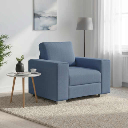 Divano Sedia Blu 100x77x82 cm Tessuto di velluto a coste | homemem39