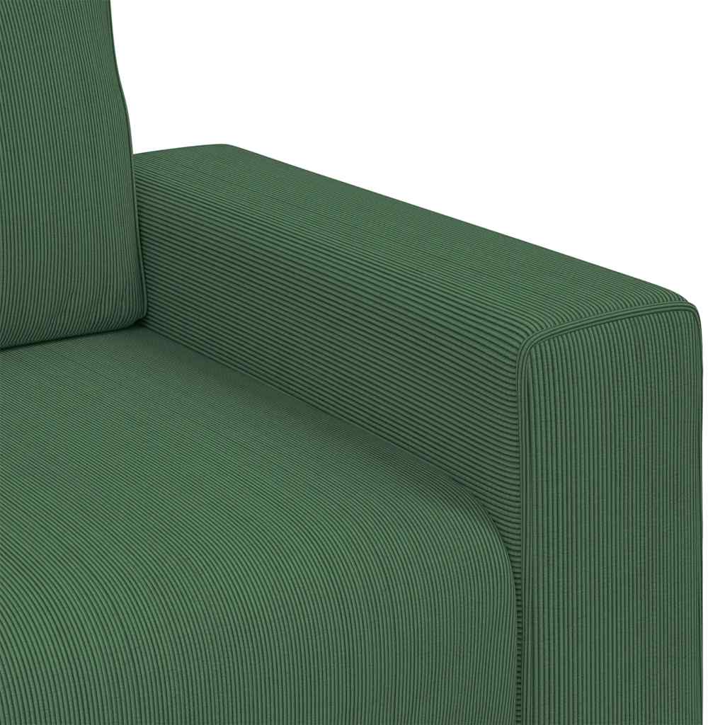 Divano Sedia Verde Scuro 100x77x82 cm Tessuto di Velluto a Coste | homemem39