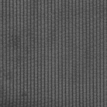 Divano Divanetto Grigio Scuro 120 cm Tessuto di Velluto a Coste - homemem39