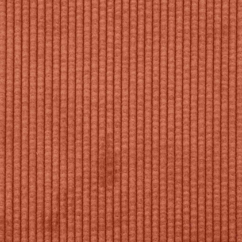 Divano Divanetto Rosso Arancione 160x77x82 cm Tessuto Velluto a Coste | homemem39