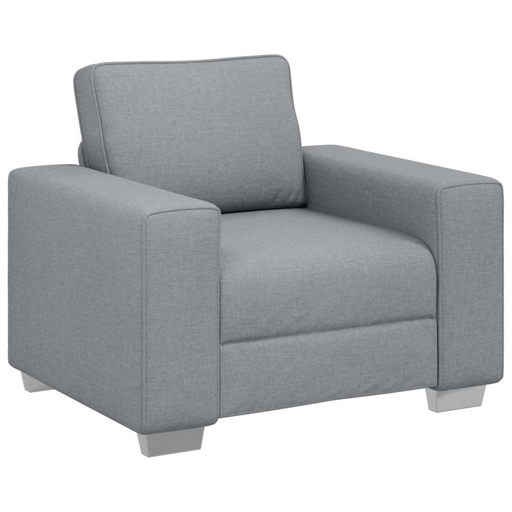 Divano con cuscino Grigio chiaro 100 x 77 x 82 cm Tessuto