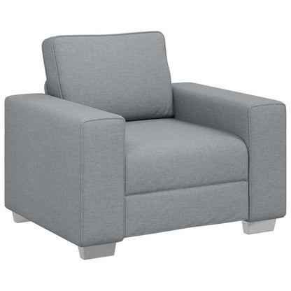 Divano con cuscino Grigio chiaro 100 x 77 x 82 cm Tessuto