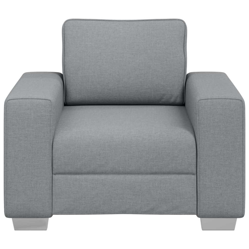 Divano con cuscino Grigio chiaro 100 x 77 x 82 cm Tessuto