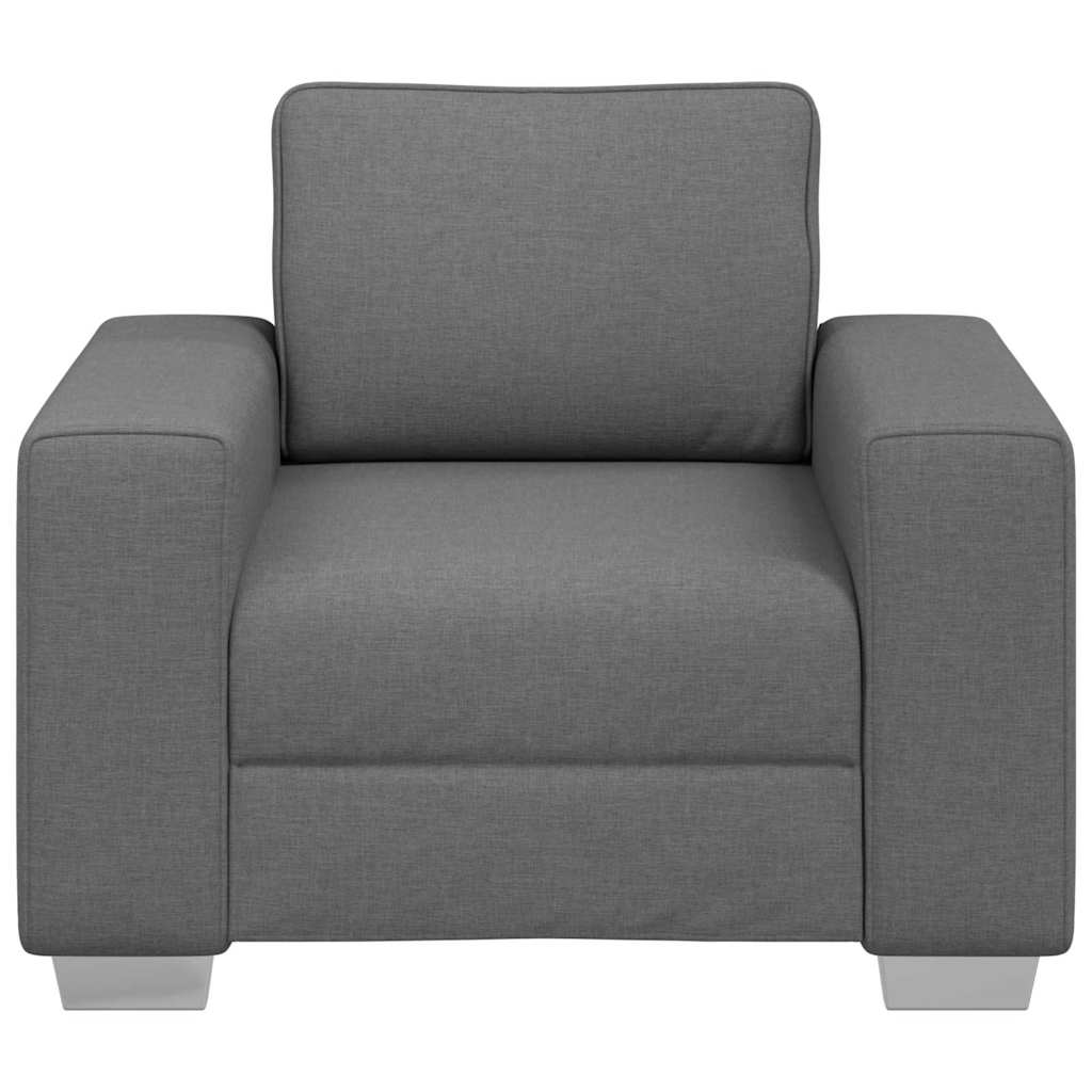 Divano con cuscino Grigio scuro 100 x 77 x 82 cm Tessuto