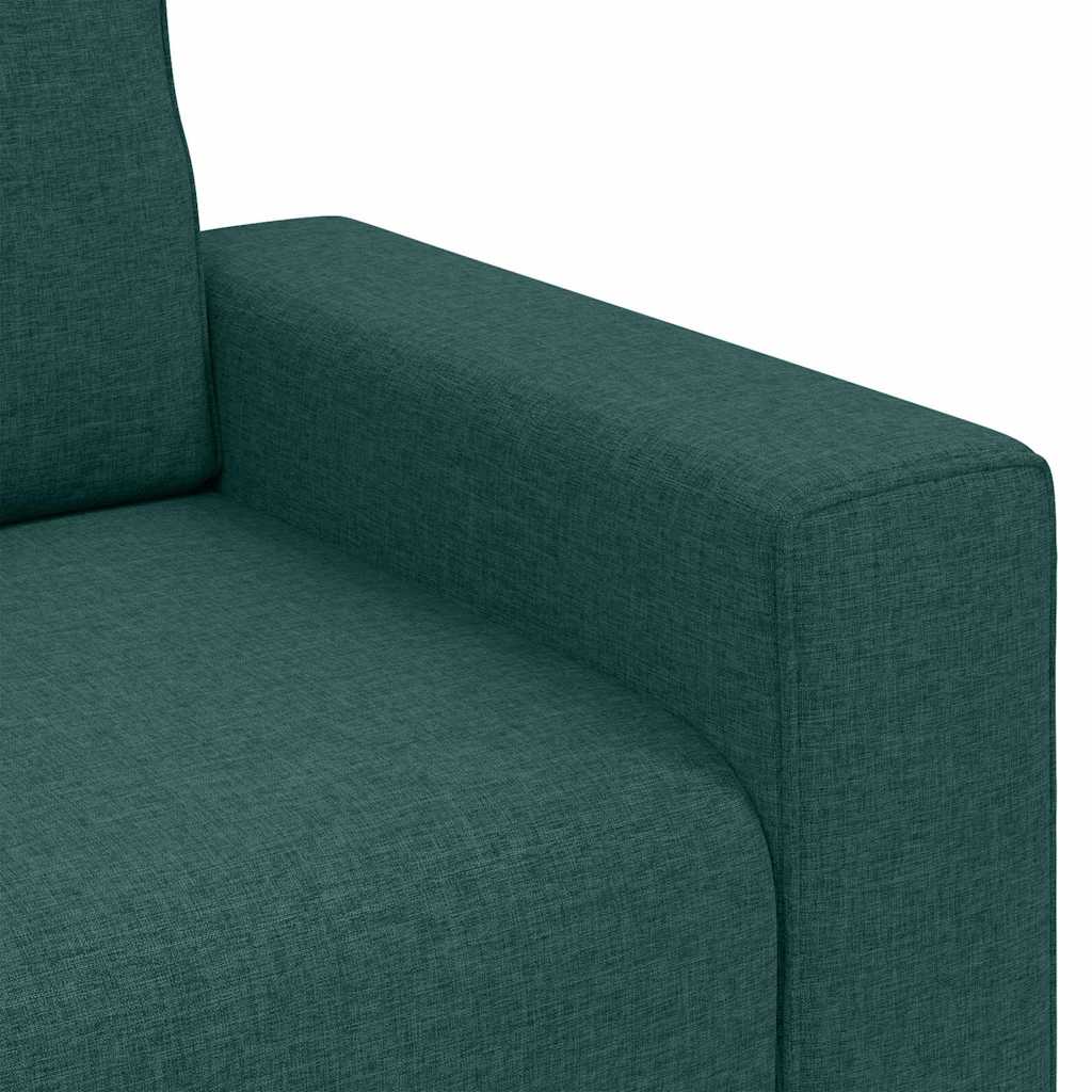 Divano con cuscino Verde scuro 100 x 77 x 82 cm Tessuto