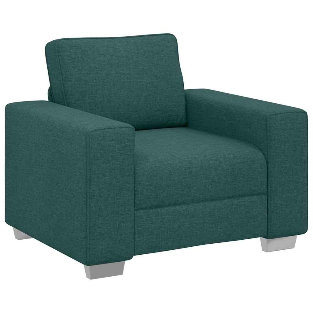 Divano con cuscino Verde scuro 100 x 77 x 82 cm Tessuto - homemem39