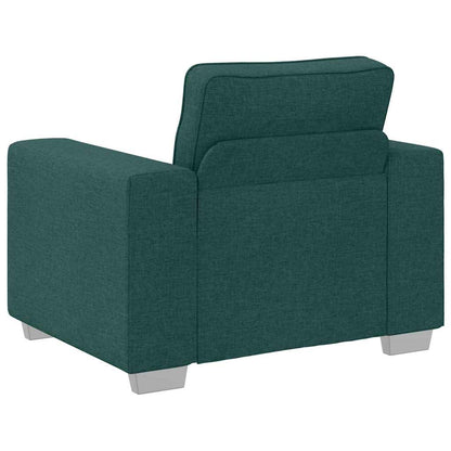 Divano con cuscino Verde scuro 100 x 77 x 82 cm Tessuto