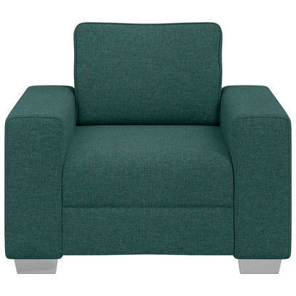 Divano con cuscino Verde scuro 100 x 77 x 82 cm Tessuto