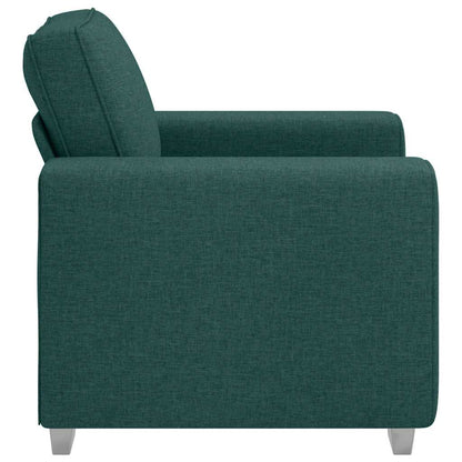 Divano con cuscino Verde scuro 100 x 77 x 82 cm Tessuto