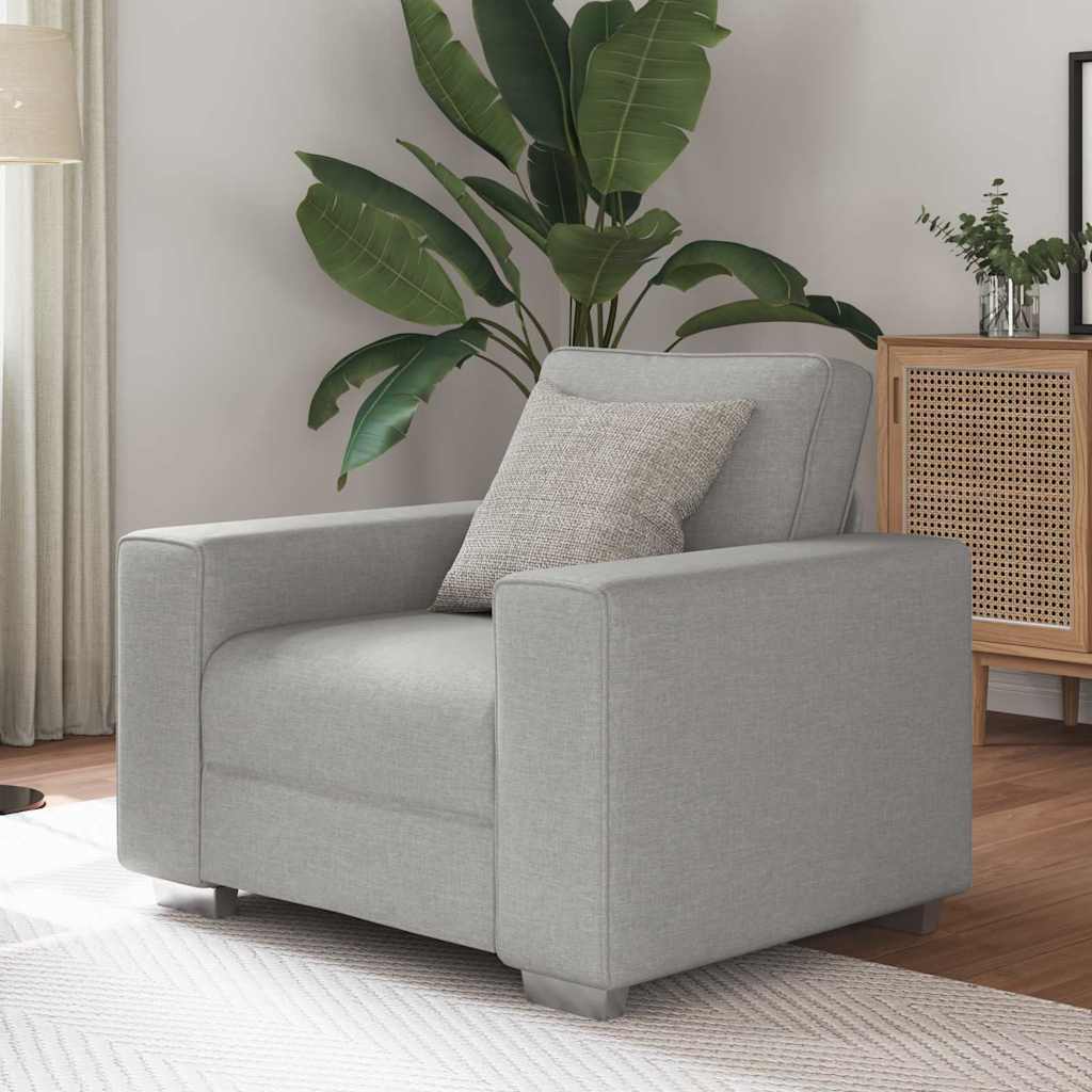 Divano con cuscino Grigio nuvola 100 x 77 x 82 cm Tessuto