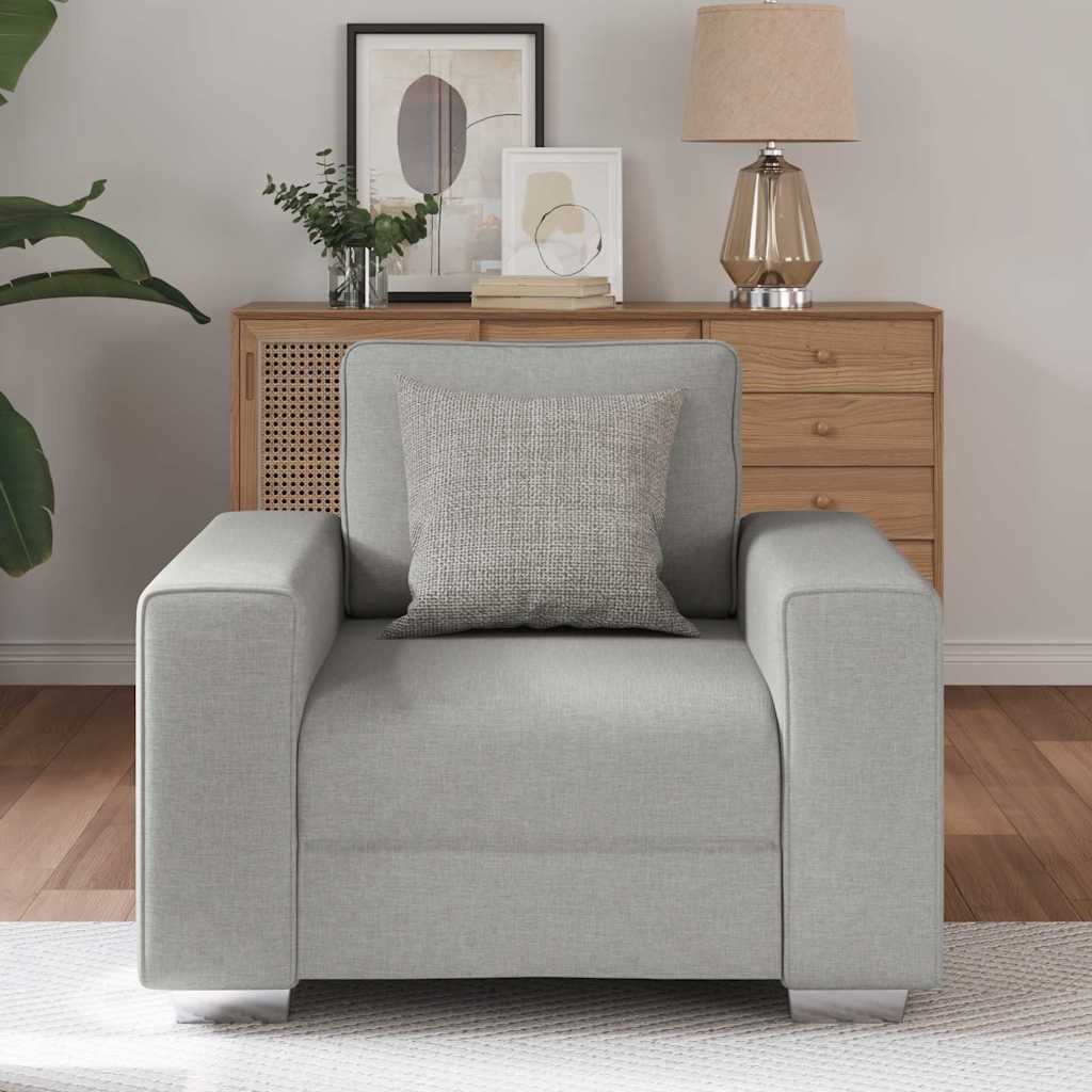 Divano con cuscino Grigio nuvola 100 x 77 x 82 cm Tessuto