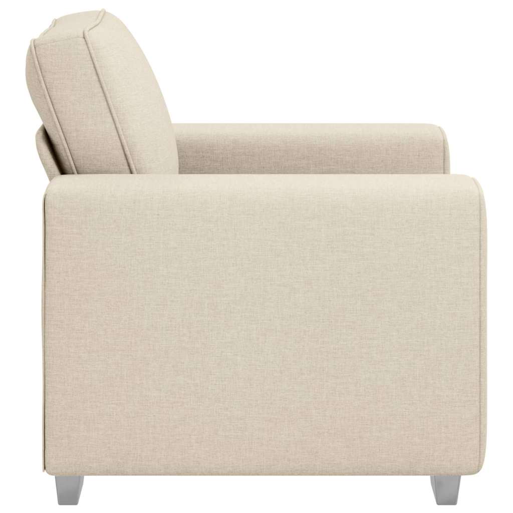 Divano con cuscino con cuscino Beige 100 x 77 x 82 cm Tela - homemem39