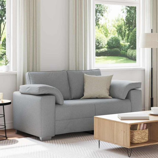 Divano con cuscino Grigio chiaro 160 x 77 x 82 cm Tessuto