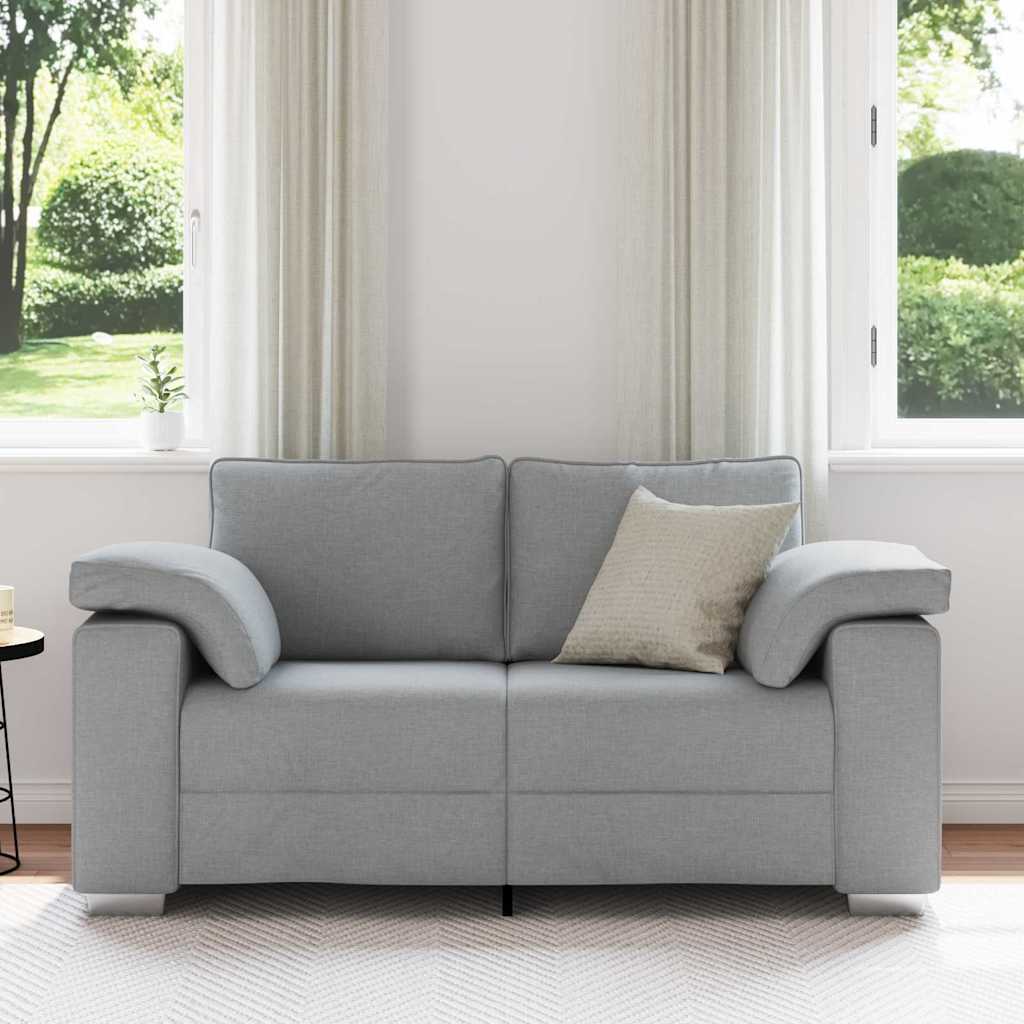 Divano con cuscino Grigio chiaro 160 x 77 x 82 cm Tessuto
