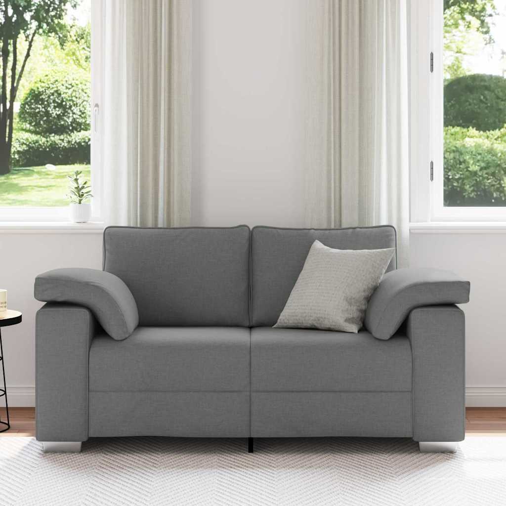 Divano con cuscino Grigio scuro 160 x 77 x 82 cm Tessuto
