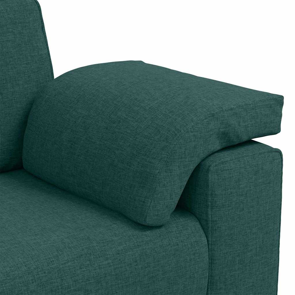 Divano con cuscino Verde Scuro 160 x 77 x 82 cm Tessuto