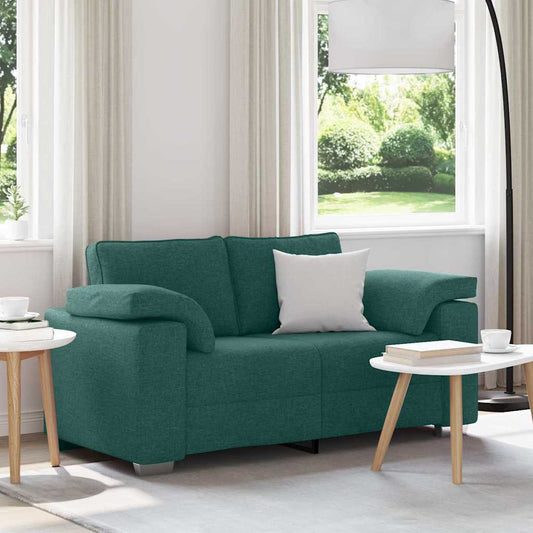 Divano con cuscino Verde Scuro 160 x 77 x 82 cm Tessuto