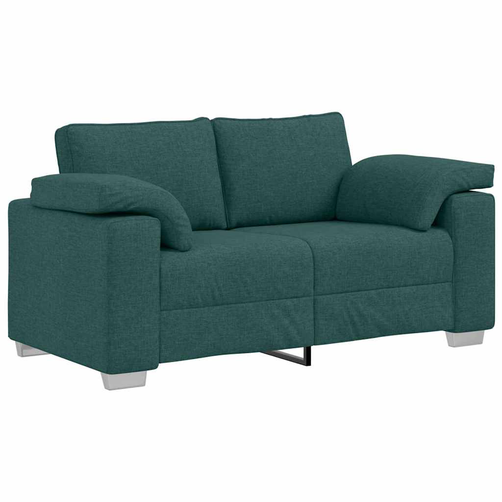 Divano con cuscino Verde Scuro 160 x 77 x 82 cm Tessuto