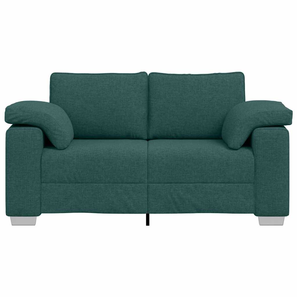 Divano con cuscino Verde Scuro 160 x 77 x 82 cm Tessuto