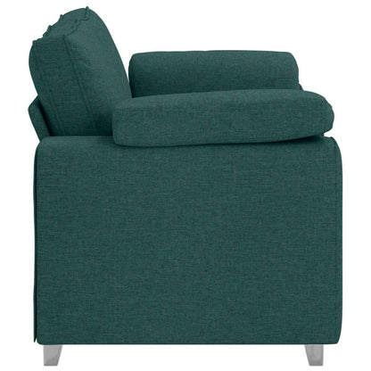 Divano con cuscino Verde Scuro 160 x 77 x 82 cm Tessuto
