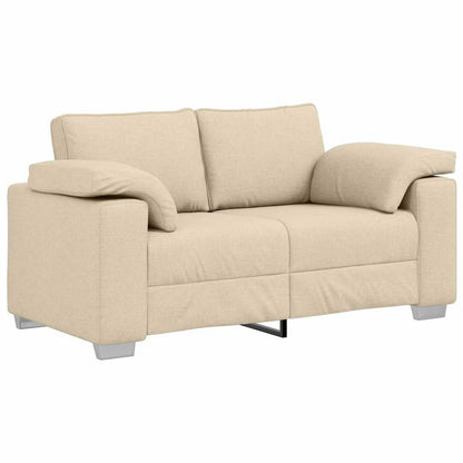 Divano con cuscino Crema 160 x 77 x 82 cm Tessuto